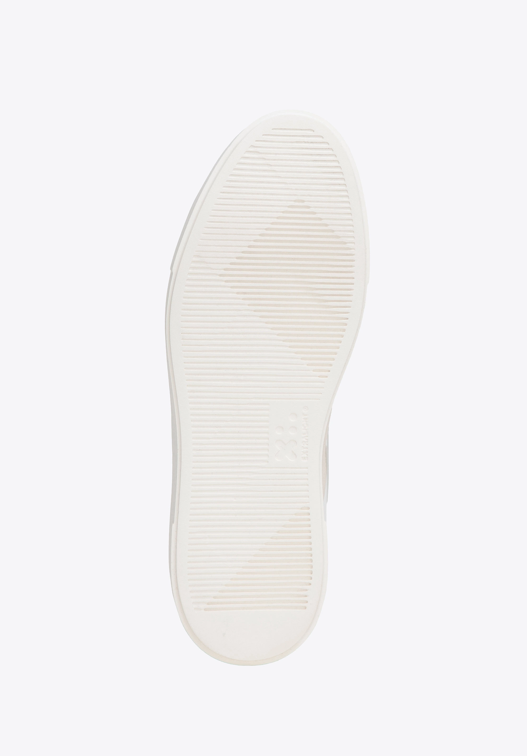 Damskie sneakersy skórzane na platformie klasyczne jasnobeżowe