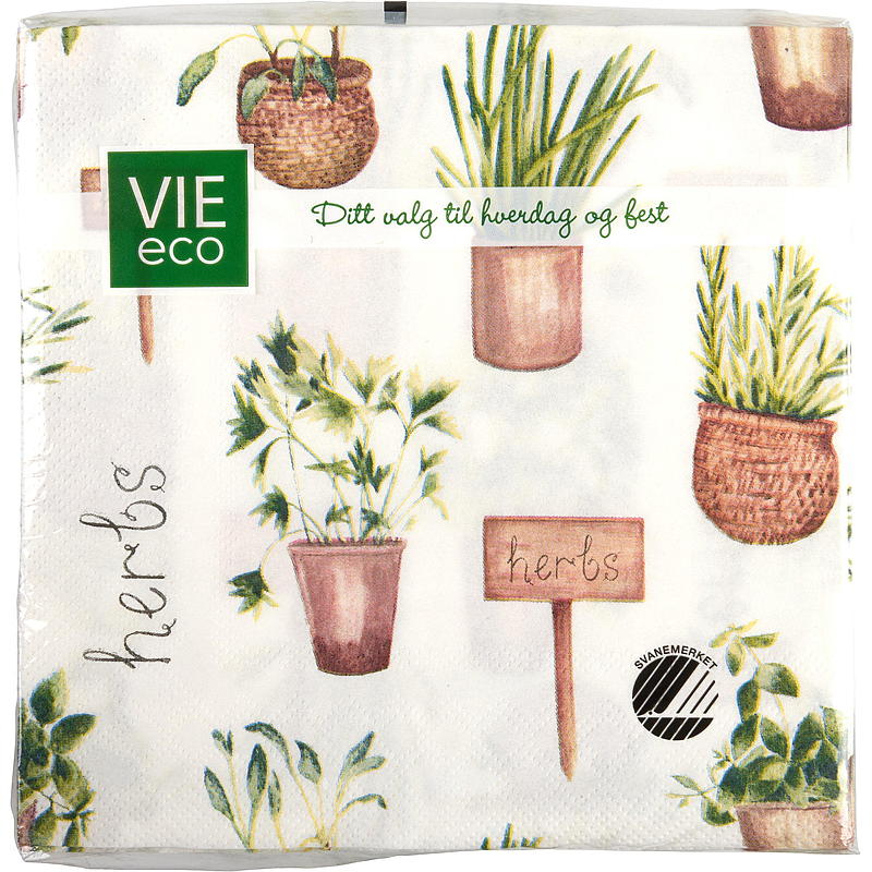 Vie Home -lautasliinat 20 kpl 33x33 cm, loppukesä