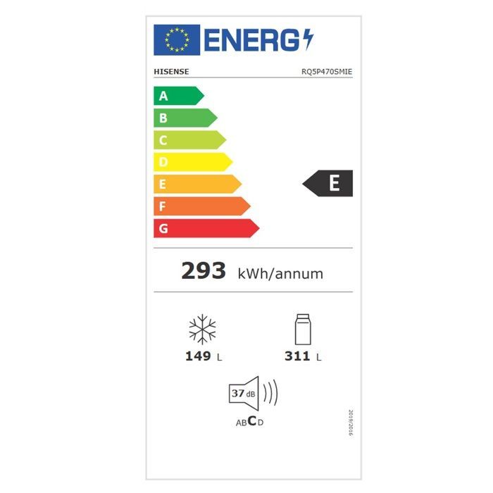 Refrigerador - HISENSE - RQ5P470SMIE - 482 L - No Frost - 37 dB