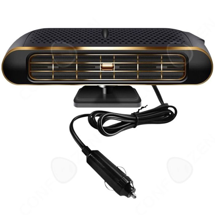 Calefactor para coche 17x9,5x7,5cm 120W 12V ABS Calentamiento rápido Descongelación Desempañador Termostato inteligente Ahorro de energía
