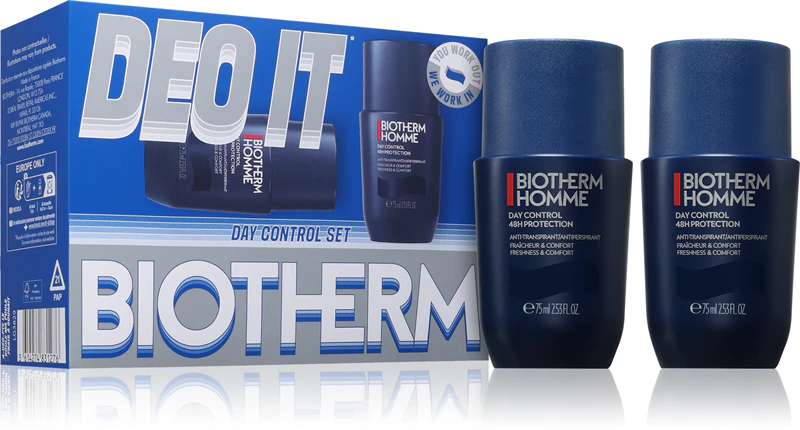 Kit de presente Biotherm Homme 48h Day Control para homens