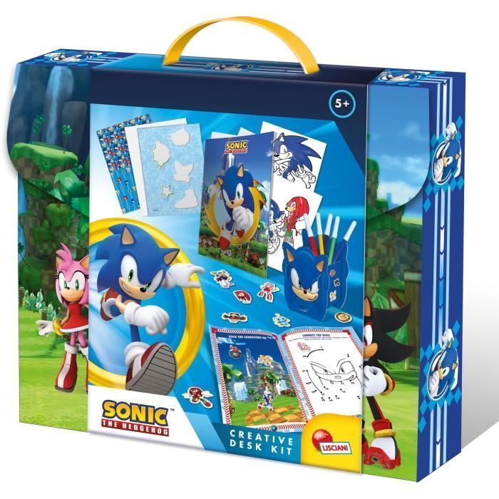 Kit creativo da scrivania - Attività creative - LISCIANIGIOCHI - Sonic - Età 5+