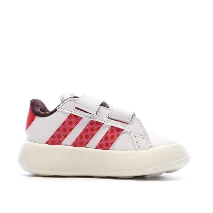 Zapatillas Adidas Grand Court Minnie blancas/rojas para niña