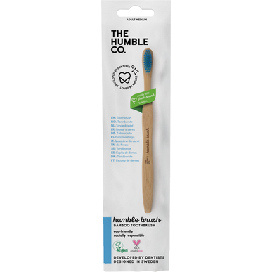 Humble Co. Bamboo Flat Medium Tannbørste 1 enhet 1 enhet
