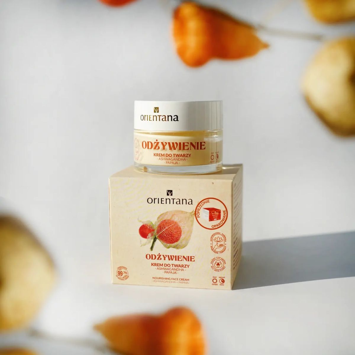Orientana Gesichtscreme mit indischem Ginseng für Tag und Nacht, 50 g