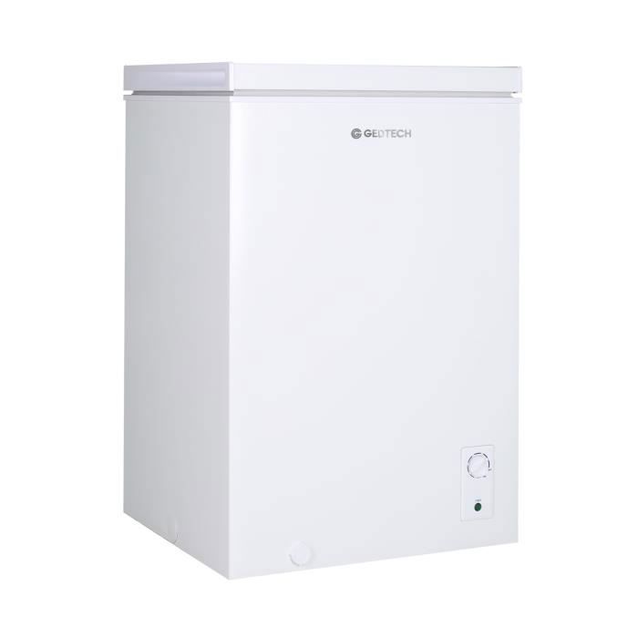Congelador horizontal GEDTECH de 99 litros (GCO99L) - Independiente - Silencioso - Blanco
