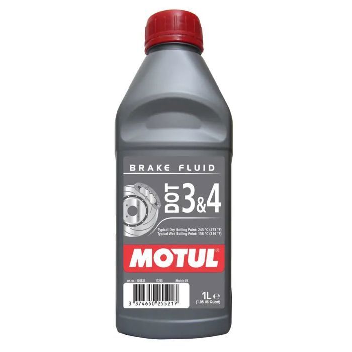 DOT 3 & 4 Brake Fluid 1L MOTOBLOUZ