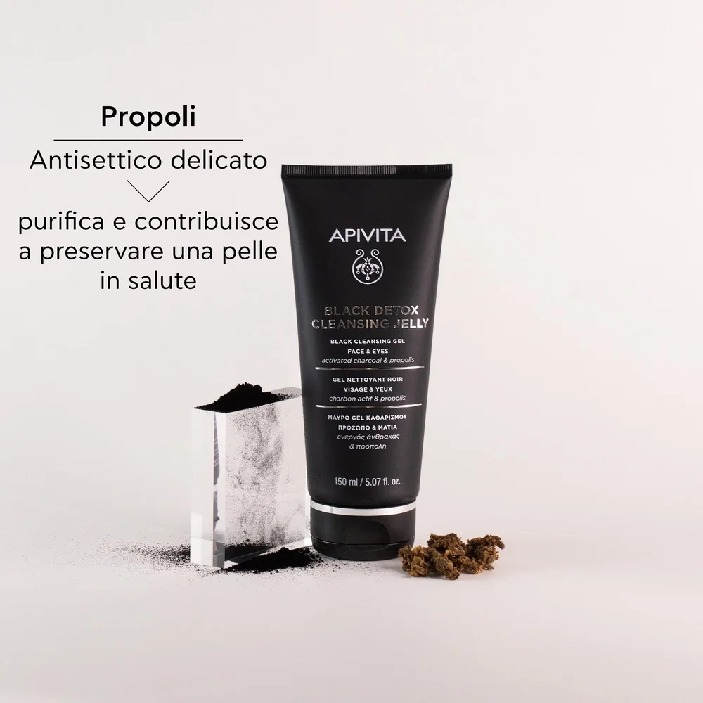 APIVITA Apivita Black Detox puhastusgeel 150 ml/20 puhastusgeeli