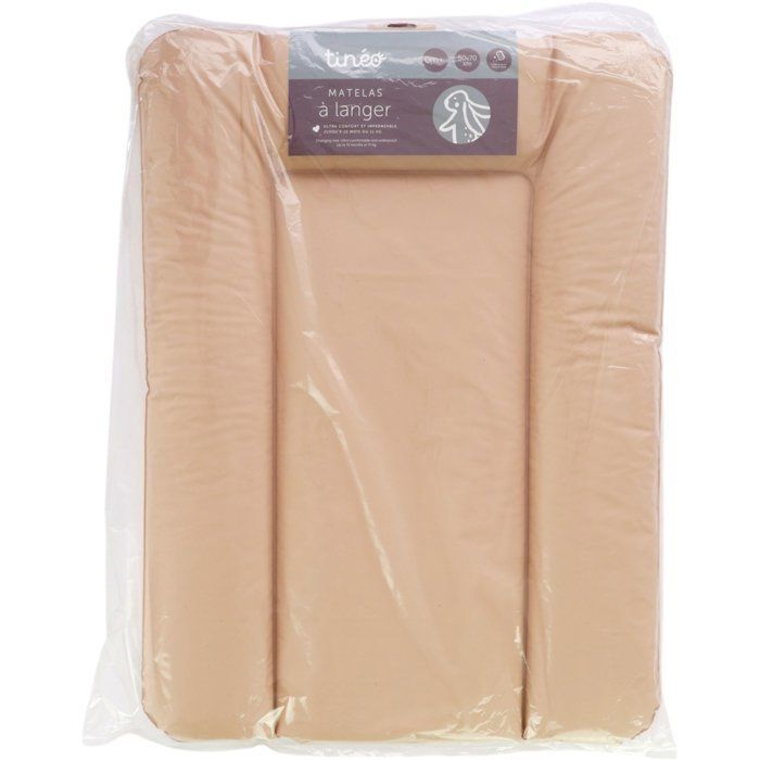 Matelas à langer - TINEO - ESSENTIEL - PVC - Noisette