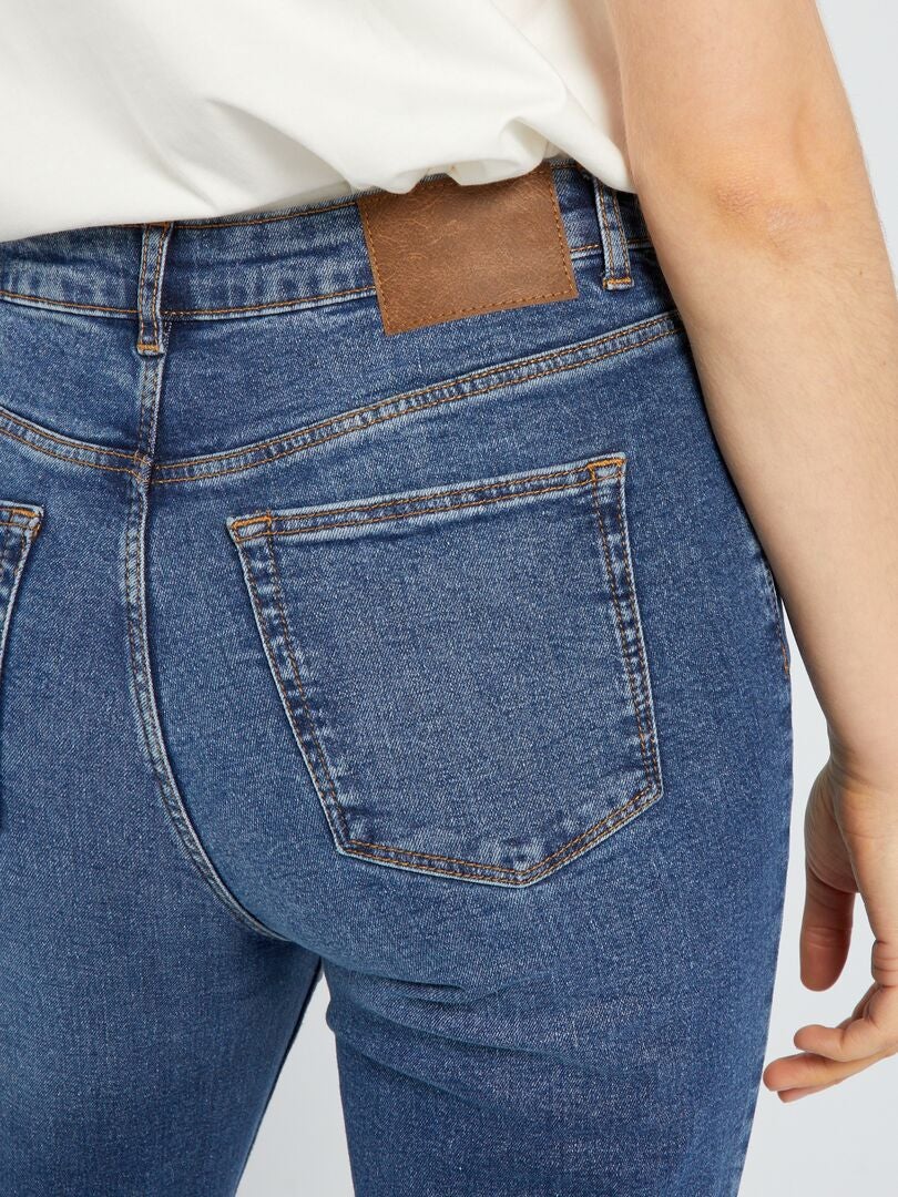 Calça jeans slim fit tamanho 28L - Azul