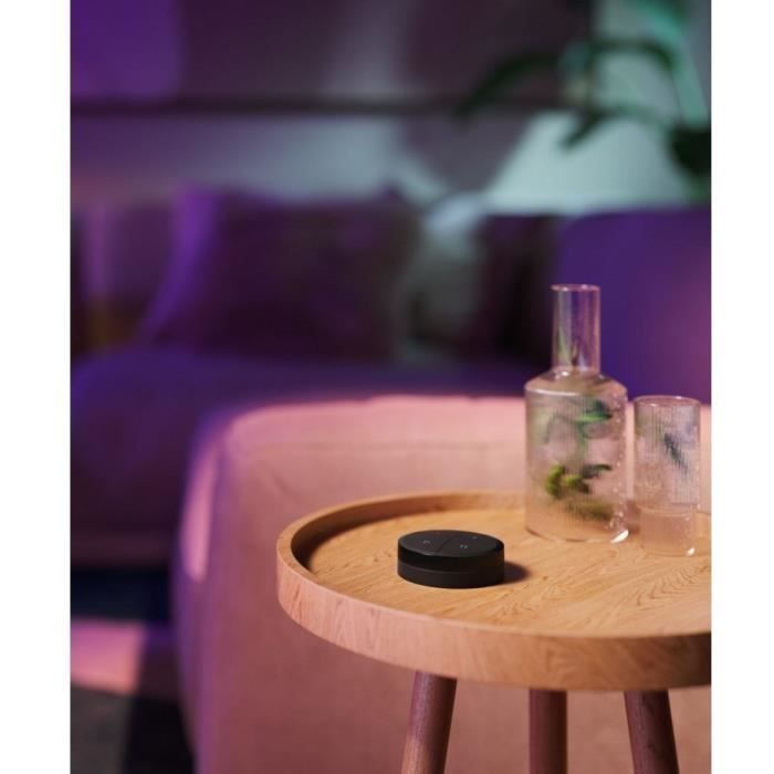Mando a distancia Philips Hue Tap Dial Switch - Negro - Control multiroom - Compatible con Alexa - Uso en interiores - Funciona con pilas