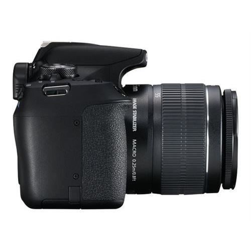 CANON - EOS 2000D -järjestelmäkamera + 18-55 mm:n EF-S 18-55 DC III -objektiivi - 24 megapikseliä - Full HD 1080p -video - 7,5 cm:n näyttö