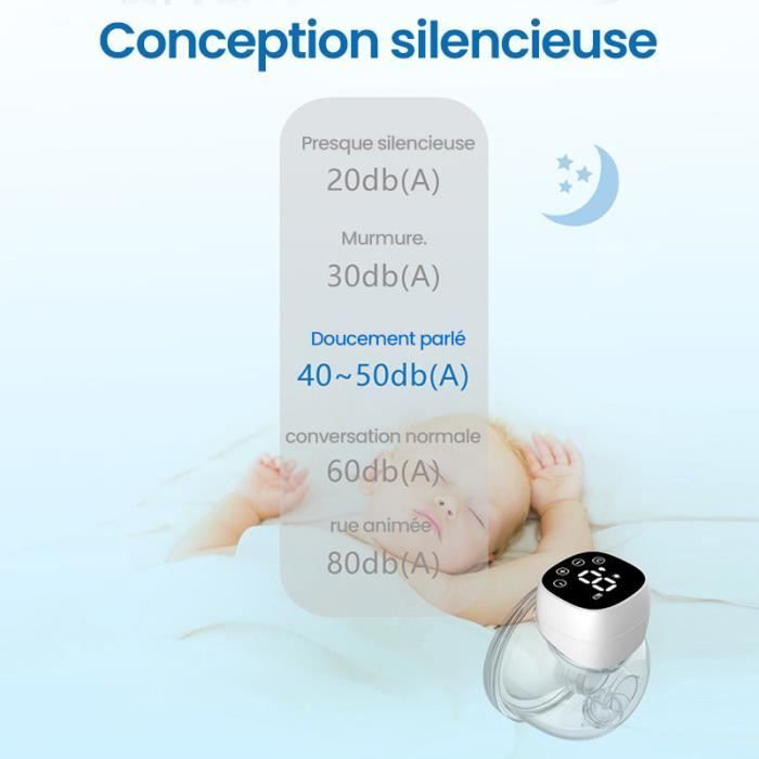 PIMPIMSKY Portable Electric Breast Pump, 3 Modes, 9 Strengths, Super Quiet, Large, USB Rechargeable + 10 Milk Storage Bags