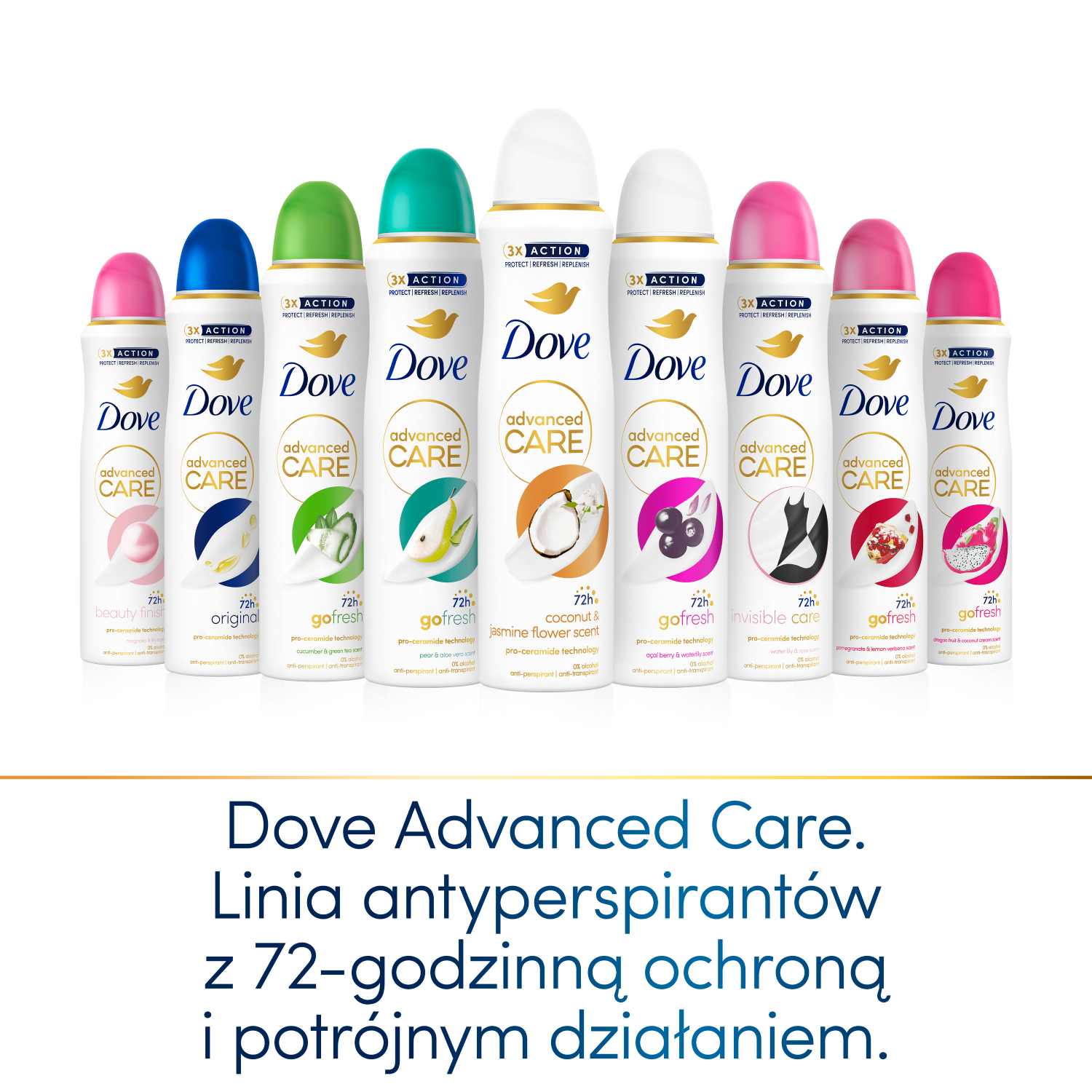 Dove Advanced Care мирис кокоса и цвета јасмина