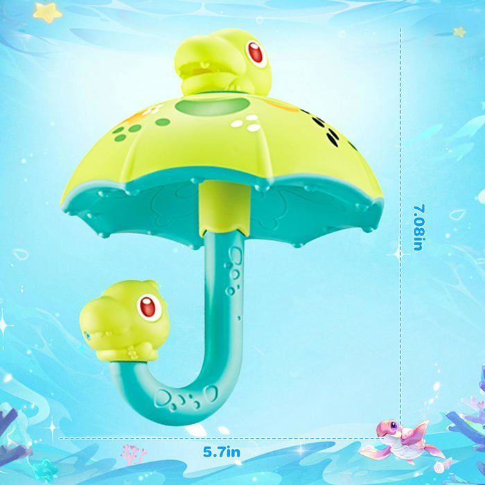 Bath Dinosaur with Waterfall & Sprinkler - Interactive Baby Toy 1+ Years, Water Toy for Bathtub and Shower