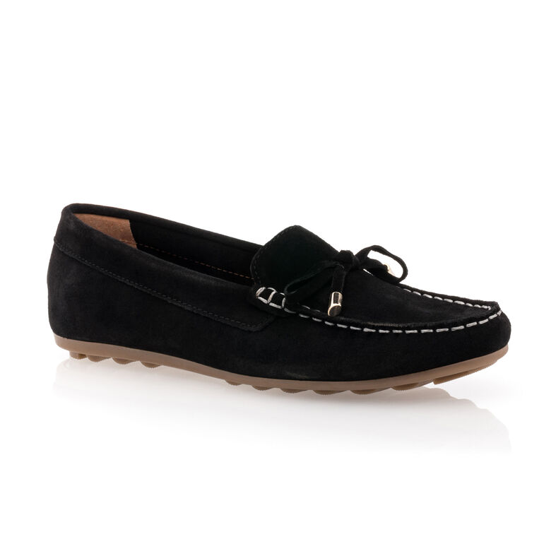 Svarta loafers/båtskor för kvinnor