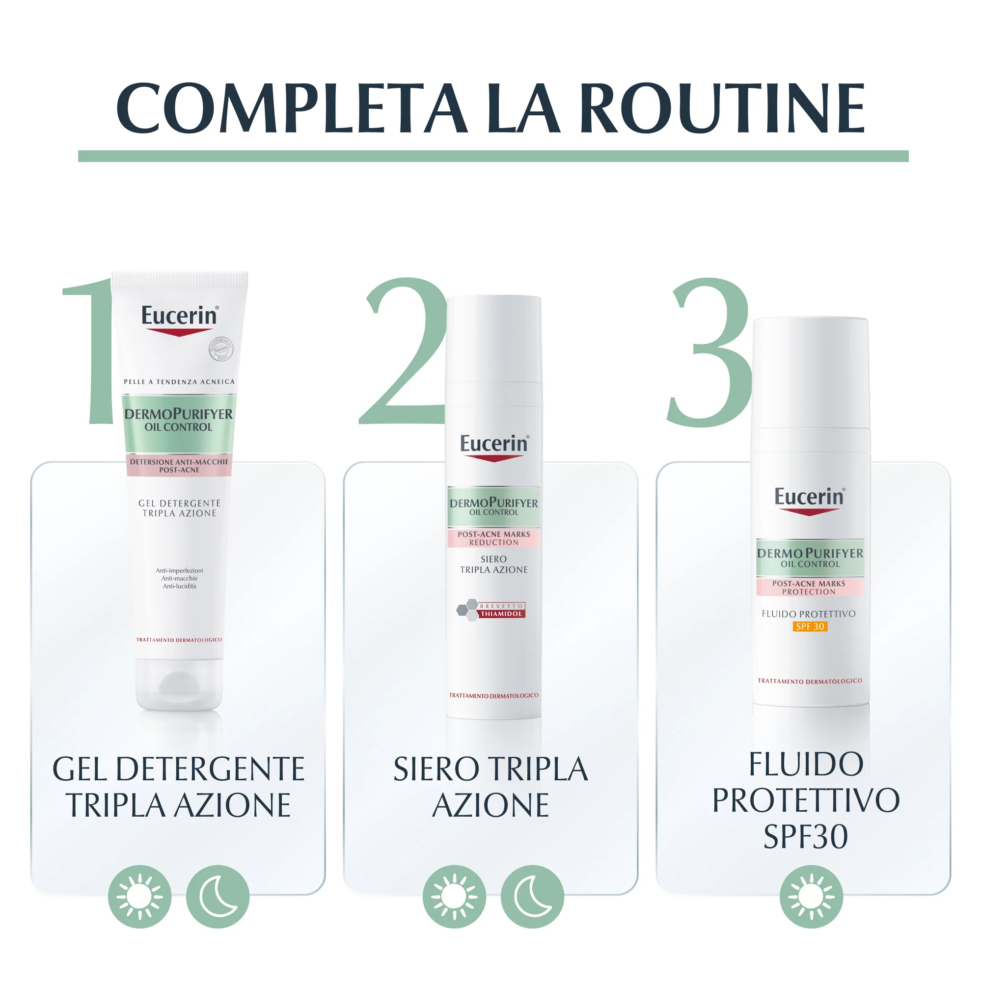 DermoPurifyer Oil Control Dermopurifyer Gel Detergente Tripla Azione - Gel detergente viso