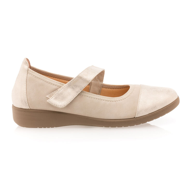 Beige ballerinasko / Mary Janes til kvinder
