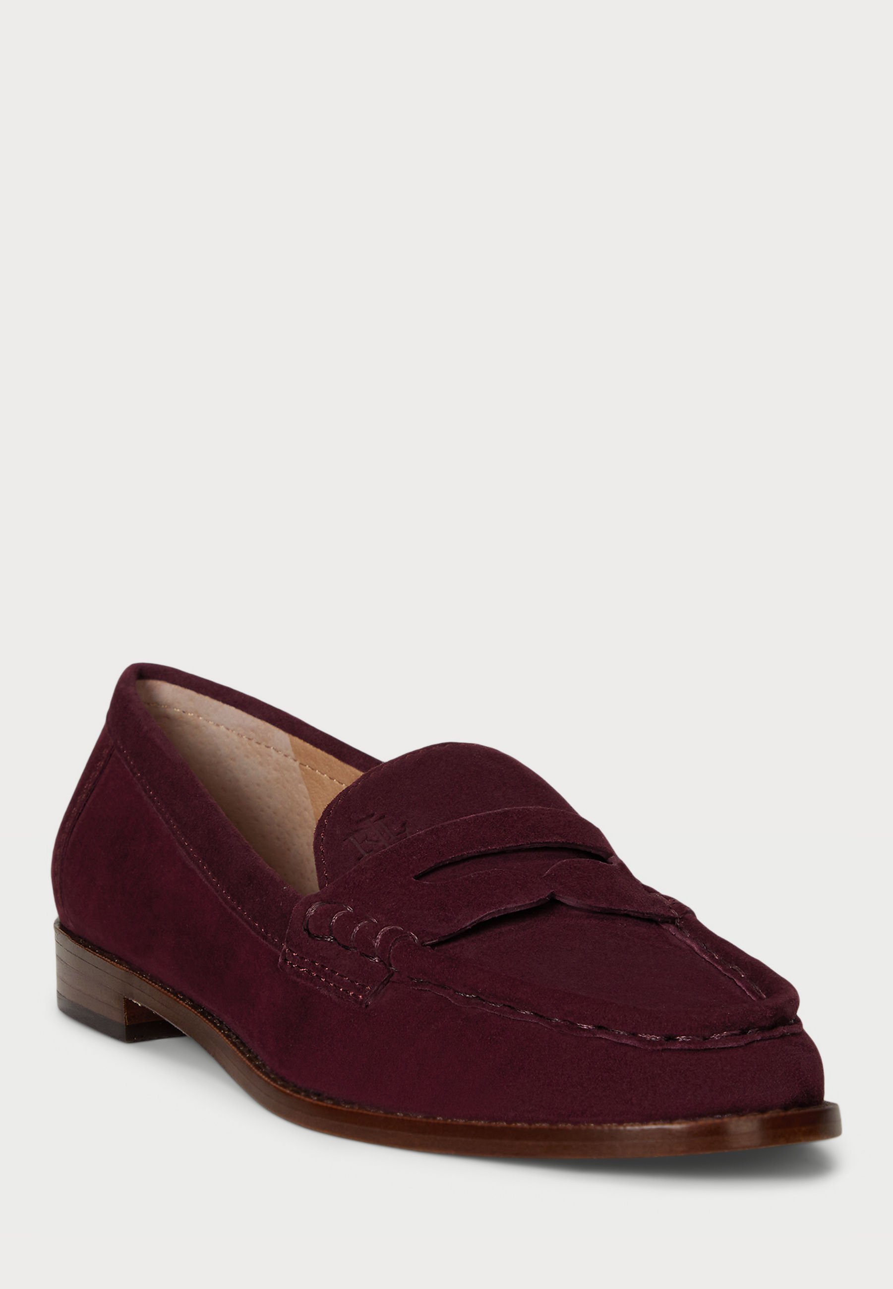 Lauren Ralph Lauren WYNNIE MAKKALOAFER - Slip-ons - tumma granaatti