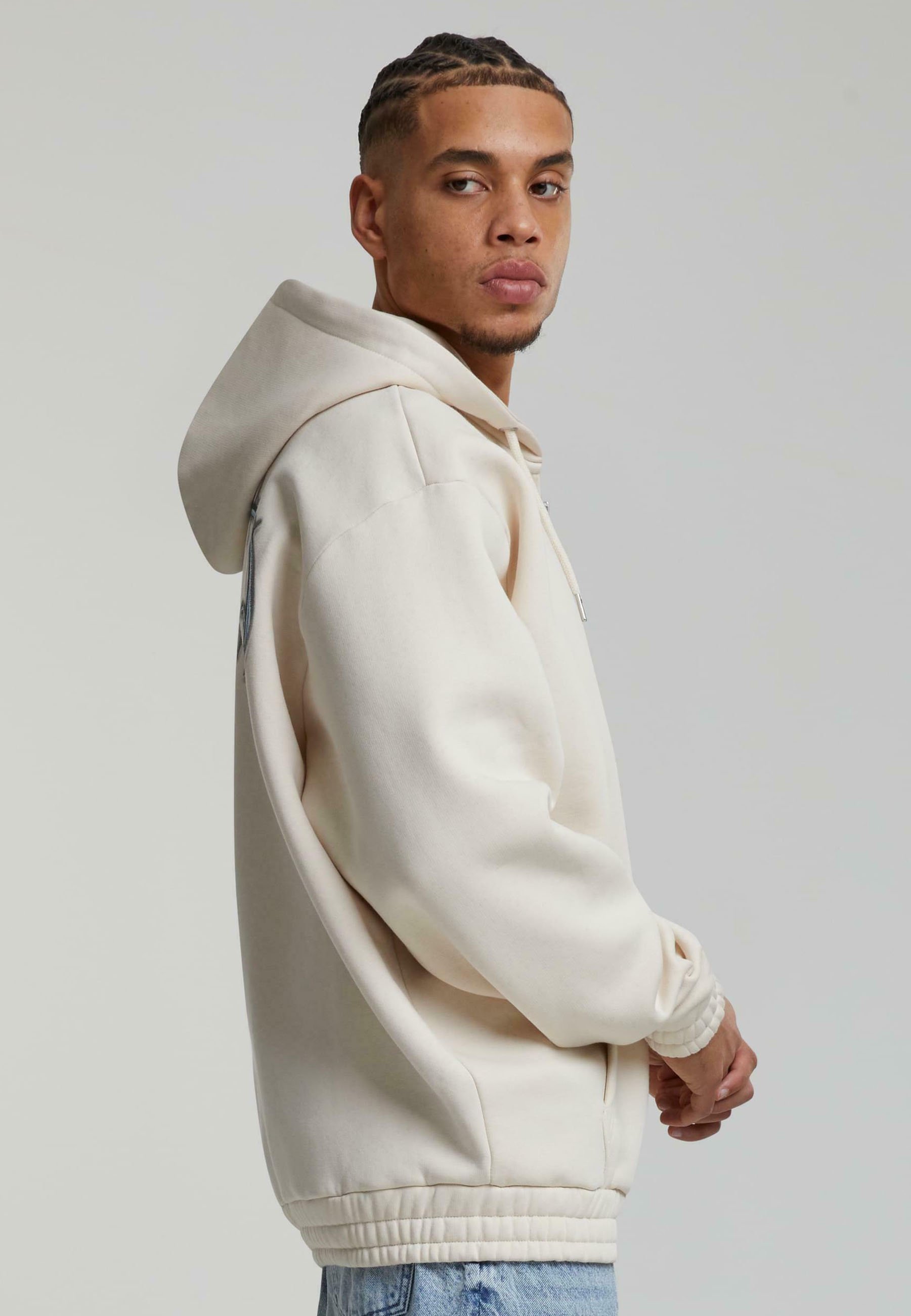 Karl Kani AUTHENTIC STAR LOGO - Sweatshirt met rits - licht zand