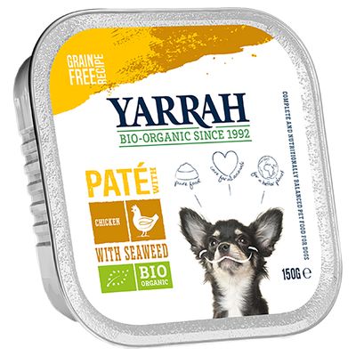 12 x 150 g Yarrah Bio-Nassfutter für Hunde – 25 % Rabatt!