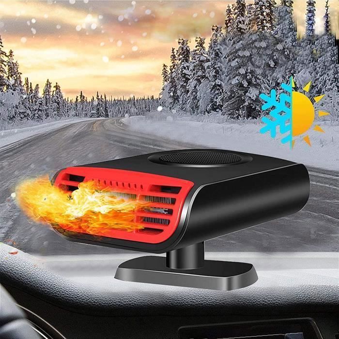 Desempañador de parabrisas portátil de 12 V y 150 W para coche, con ventilador y purificador de aire.