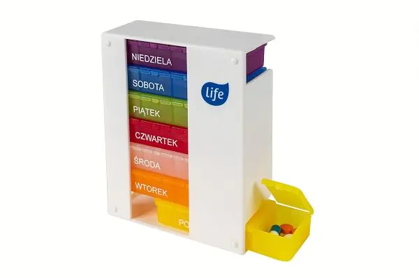 Life, Kasetka na leki szufladkowa tygodniowa, 4 pory dnia