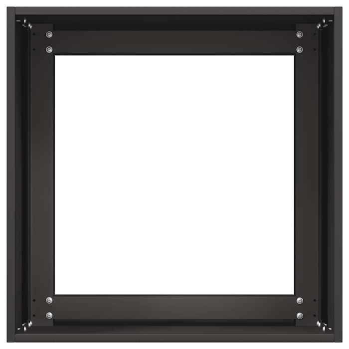 vidaXL Maceta negra de 40x40x40 cm, acero laminado en frío, maceta, soporte para plantas, jardinera elevada, soporte 860661