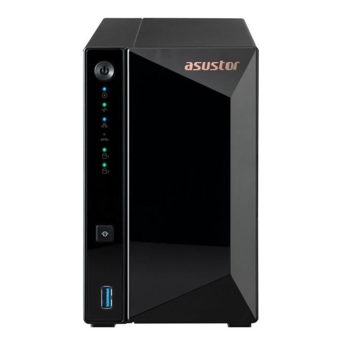 Server NAS - ASUSTOR - AS3302T v2 Drivestor 2 Pro Gen2 - Quad-Core 1.7GHz - 2GB DDR4 - 2.5GbE - 2 alloggiamenti
