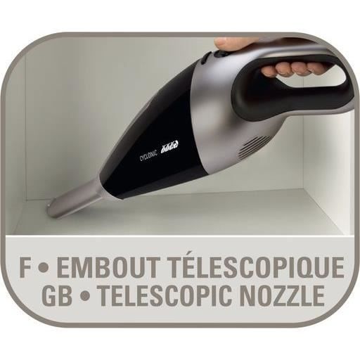 ROWENTA Aspirateur à main Extenso Cyclonique, puissance 7,2 V, Autonomie 16 min AC476901