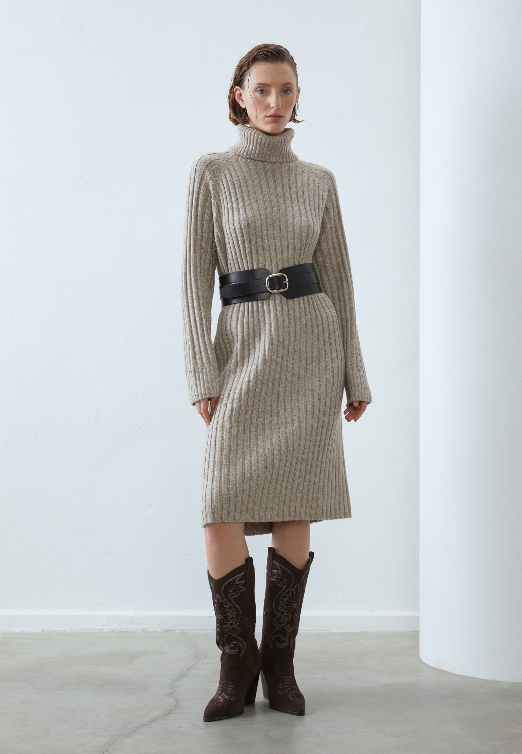 Zign LEATHER - Tailleband - zwart/goudkleurig