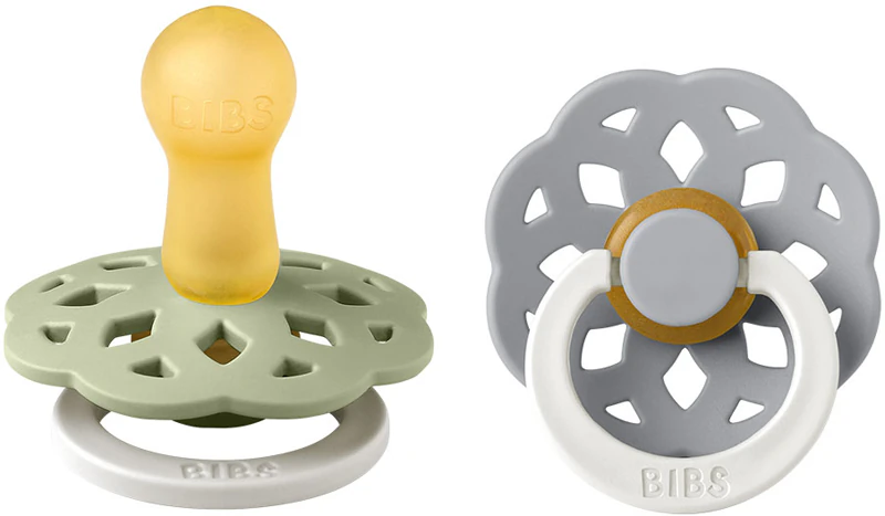 Bibs Boheme Natural Rubber Night Tamanho 2: 6+ meses smoczek