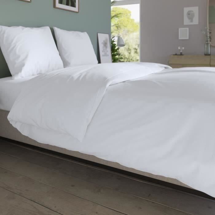 Funda nórdica DODO - 260x240 cm - Algodón - Antibacterial - Blanca