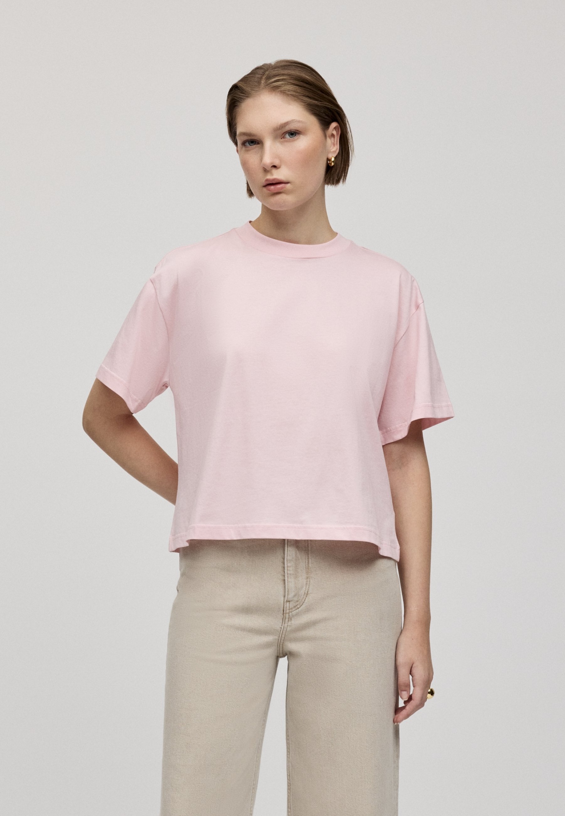 IVY OAK KYLA - Basis T-shirt - erdbeer creme
