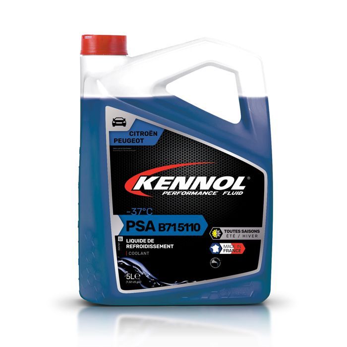 KENNOL Liquide de refroidissement -37°C (Peugeot, Citroën), bidon 5 litres