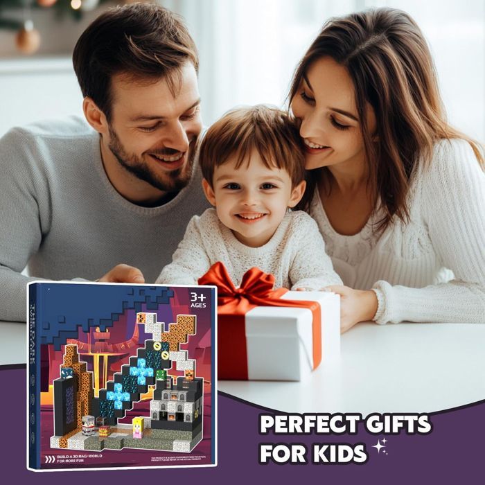 Magnetische bouwset voor kinderen - Magnetische kubus - 100 magnetische blokjes van 2 cm - Magnetische bouwset voor kinderen vanaf 6 jaar