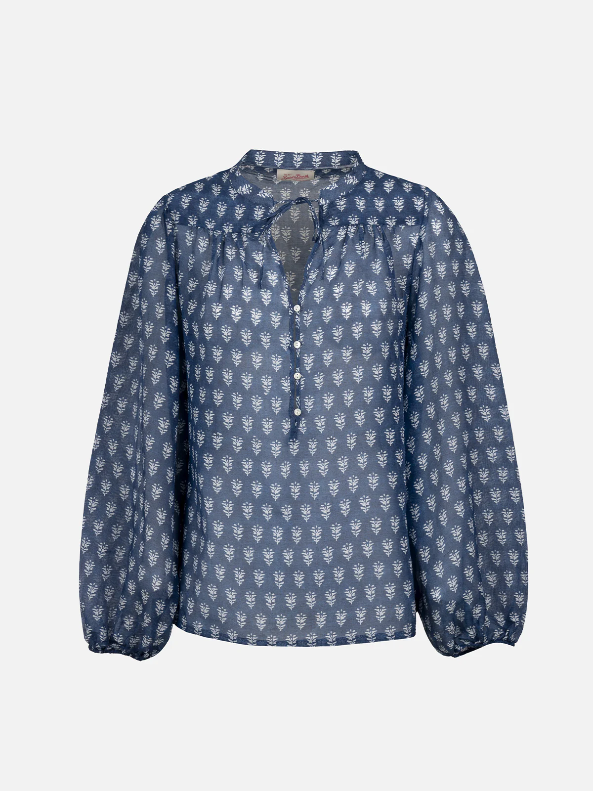 Blusa Harper de seda voile para mulheres