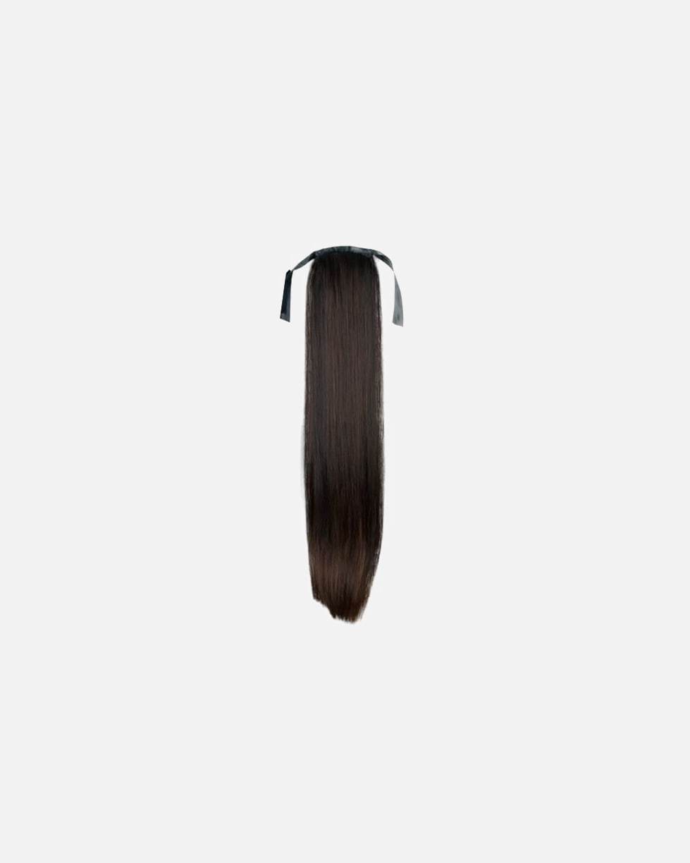 Fashiongirl Extensions lasni podaljški s sponko v obliki čopa št. 2 temno rjavi - fleksibilni - št. 2 temno rjavi