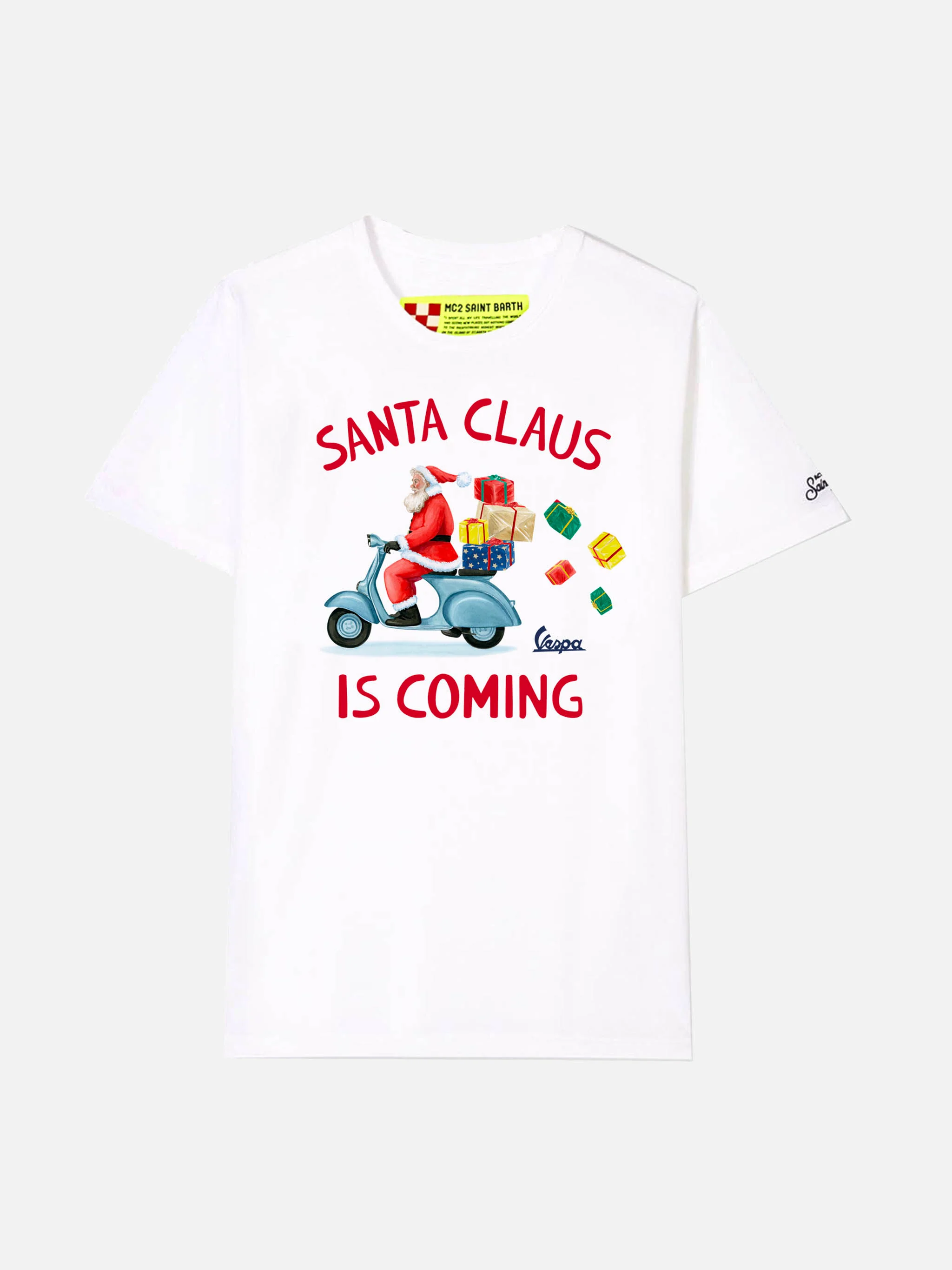 Wit kindershirt met opdruk 