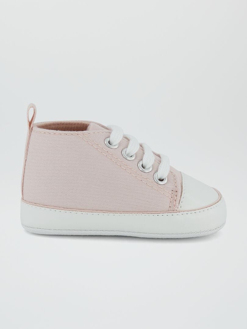 Hoge canvas sneakers - ROZE