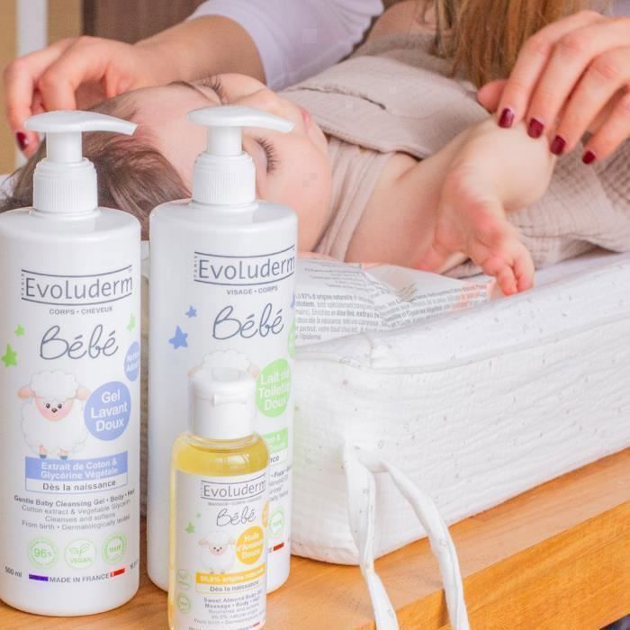 EVOLUDERM - Mon Moment Tendresse avec Bébé - 4 produits -  Idéal cadeau Noël, Anniversaire, Fête des Mères