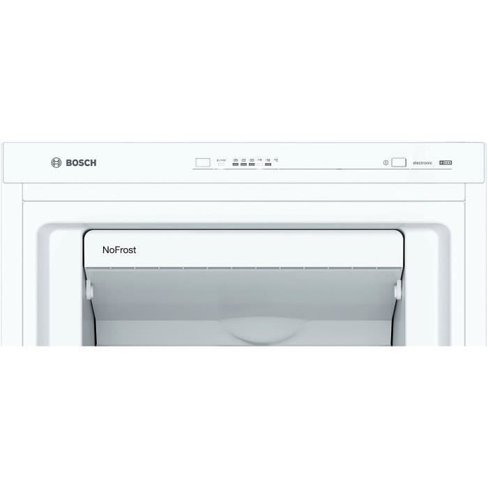 Congelador vertical BOSCH GSN33VWEP - 225 L - Sistema No Frost MultiAirflow Cooling - 60 x 176 cm - Blanco