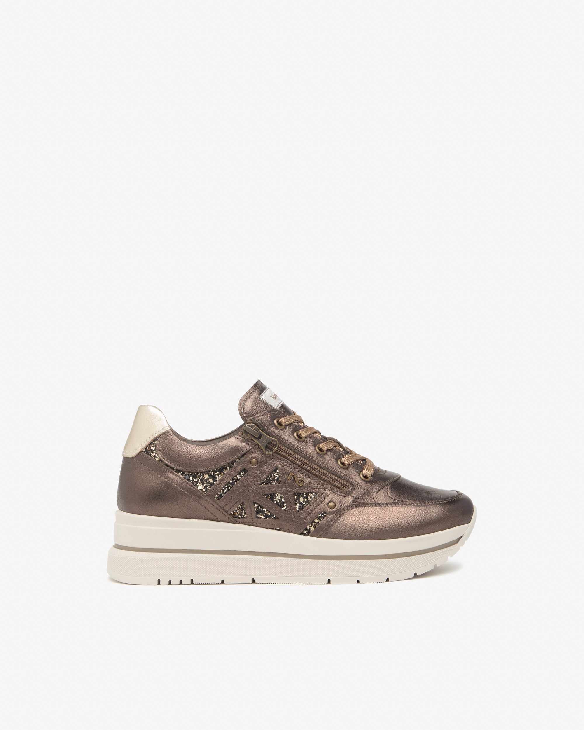  Damen-Sneaker aus Leder und Funktionsmaterial