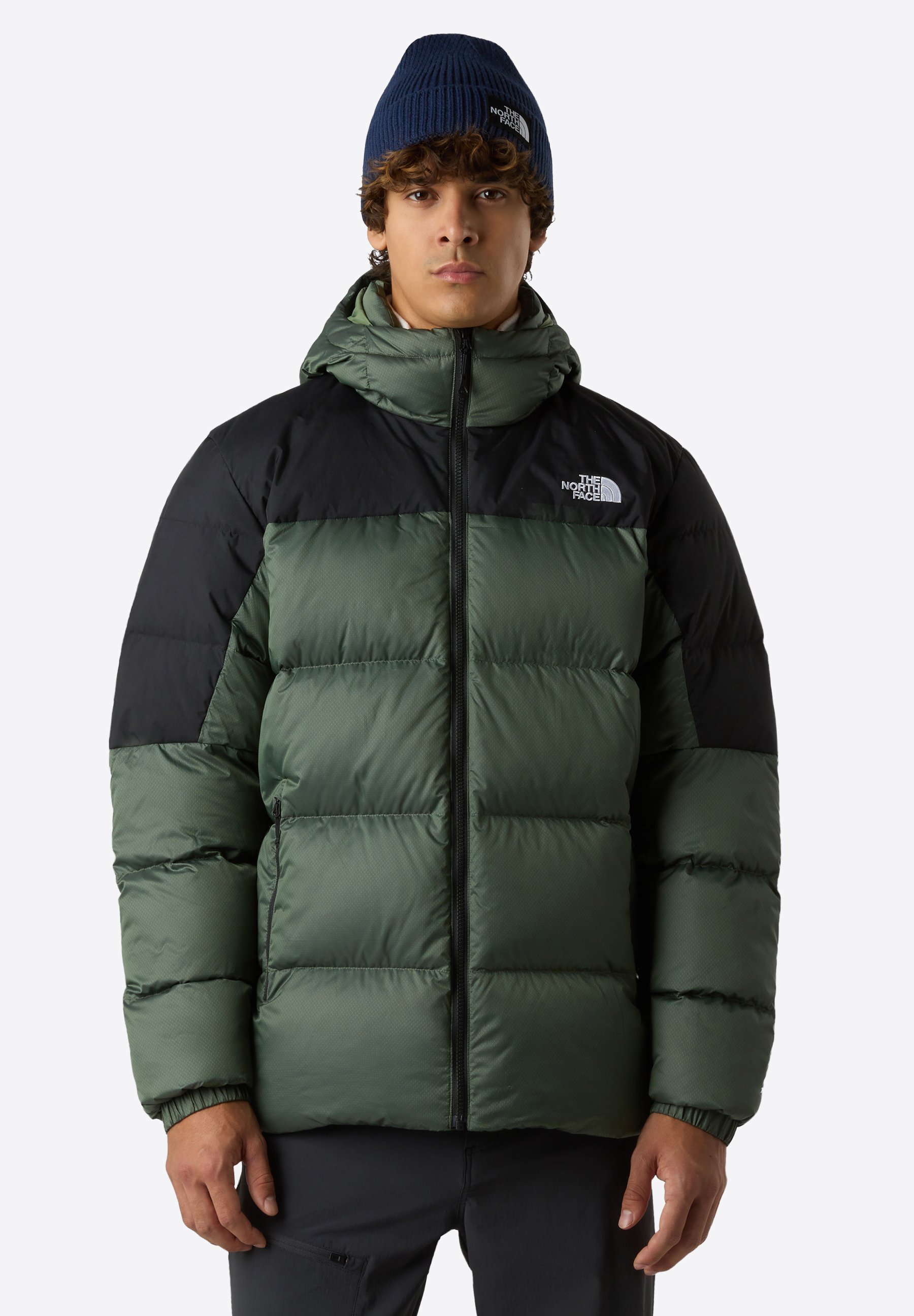 The North Face DIABLO HOODIE - Doudoune - Bark Mist/Black Heather