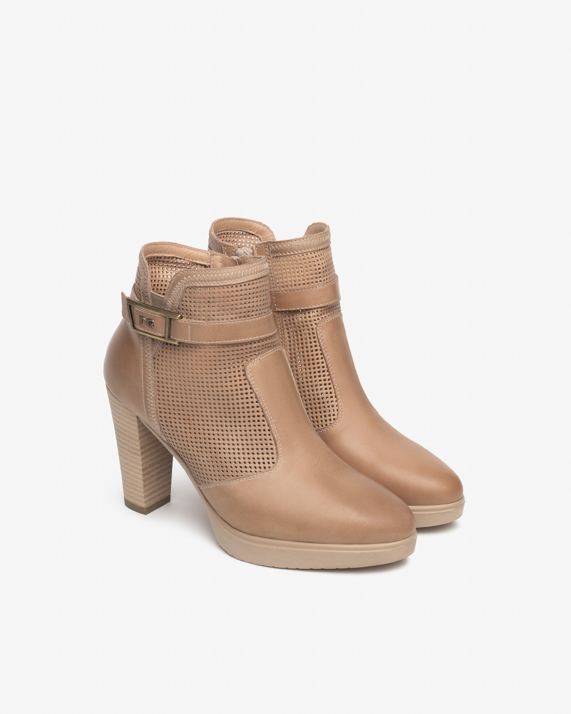  Dámské kožené kotníkové boty
