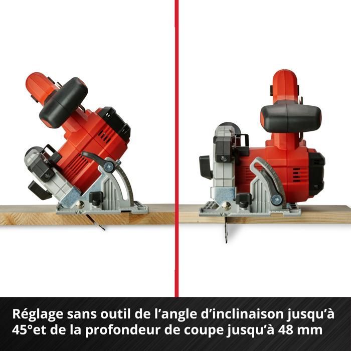 Einhell Scie circulaire 150mm sans fil TE-CS 18/150 Li-Solo PXC (18V) Livré sans Batterie ni Chargeur