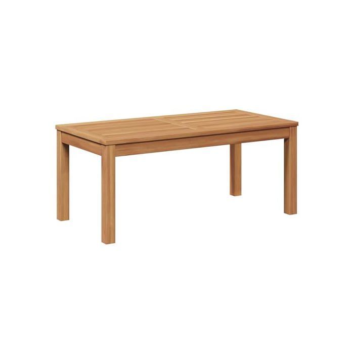 Table de jardin en teck - vidaXL - 95x45x40 cm - Marron - Bois de teck massif - Rustique - Utilisation extérieure