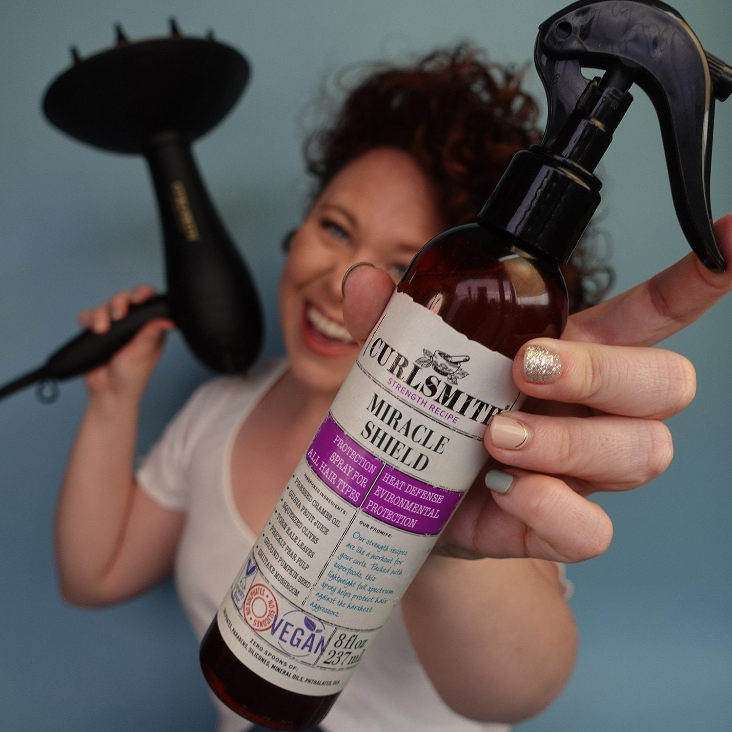„Curlsmith Miracle Shield“ karščio apsaugos purškiklis – 237 ml