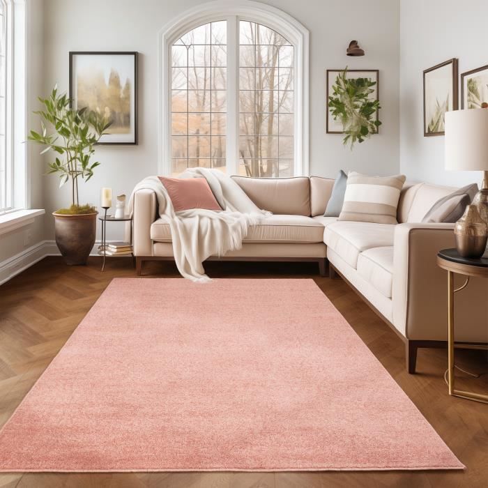 Tappeto moderno per soggiorno - SIMPEX - Azalea - Rosa - 160 x 230 cm - 100% Polipropilene
