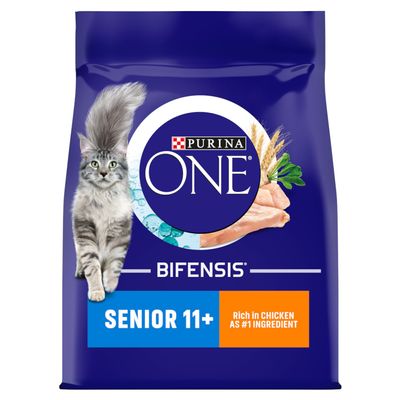 PURINA ONE Senior 11+ Ξηρά τροφή για γάτες με κοτόπουλο και δημητριακά ολικής άλεσης